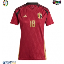 Ženski Nogometni dresi Belgija Orel Mangala #18 Domači EP 2024 Kratek Rokav